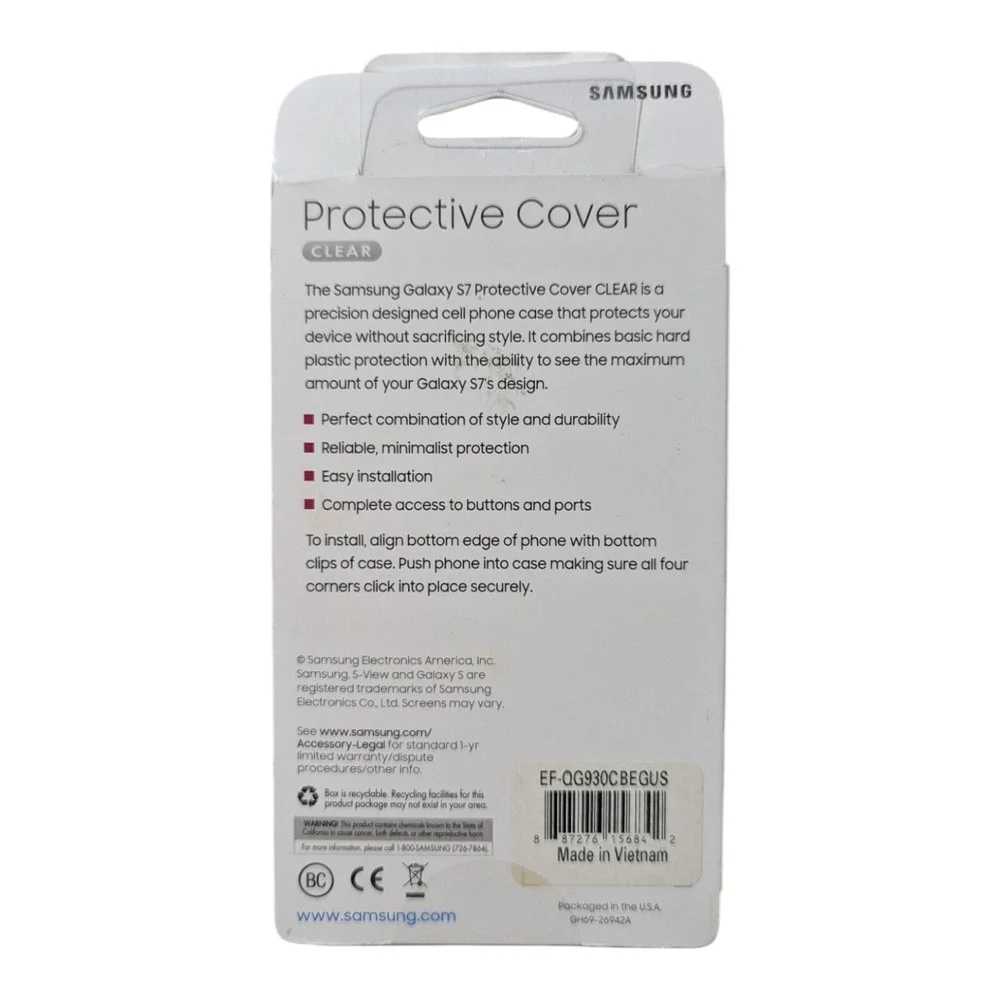 H7. Samsung‎ Protective Cover For Samsung Galaxy S7 - Clear